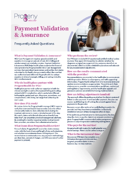 Payment Validation & Assurance FAQ